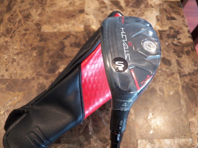 NEW LEFT HAND TAYLORMADE STEALTH 2 PLUS RESCUE 4-HYBRID 22* KAI'LI 85 STIFF
