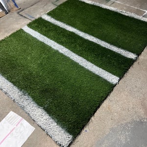 Home made(New) baseball/softball hitting mat with cut out turf home plate