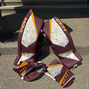 32" 2024 CCM Axis 2 Pro Goalie Leg Pads Pro Stock (Used)