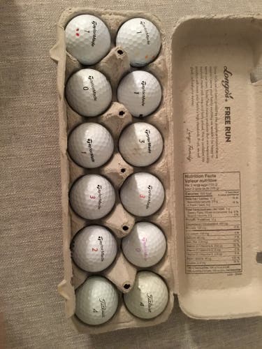 TaylorMade Distance + Balls 12 Pack (1 Dozen) (New)