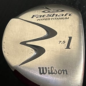 Wilson Fat Shaft Hyper Titanium 7.5 Degree Driver Stiff Flex Shaft Right Handed