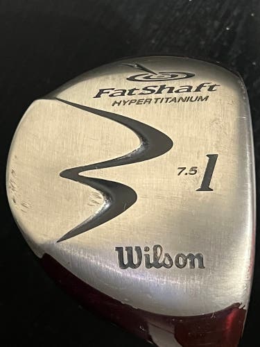 Wilson Fat Shaft Hyper Titanium 7.5 Degree Driver Stiff Flex Shaft Right Handed