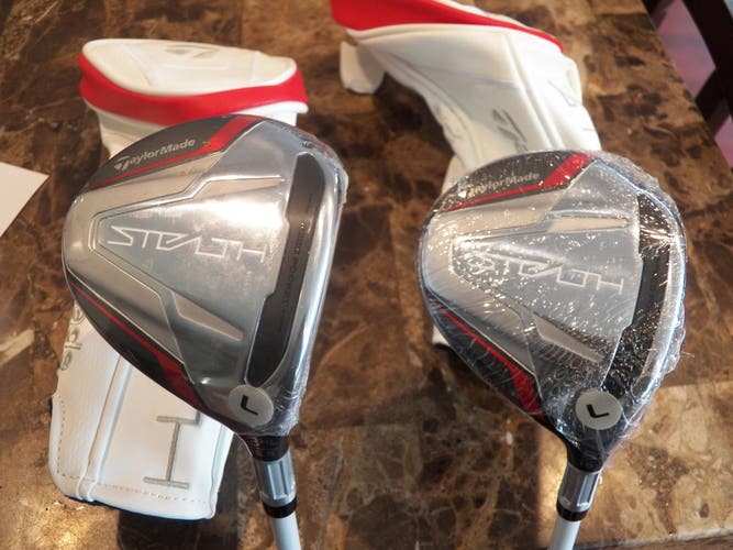 NEW RIGHT HAND LADIES TAYLORMADE STEALTH FAIRWAY WOOD SET 3HL AND 5-WOOD WOMENS