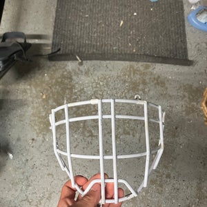 Goalie Cheater cage white used