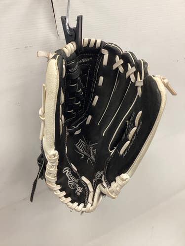 Used Rawlings HIGHLIGHT SERIES RH Throw Fastpitch Gloves Black 12" 11851-S000036593