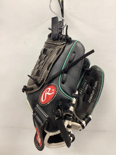 Used Rawlings SURE CATCH RH Throw Fastpitch Gloves Black 11" 11851-S000036594