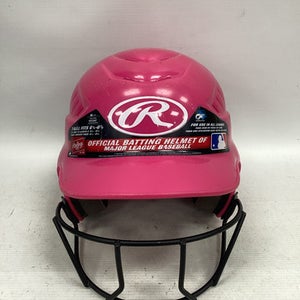 Used Rawlings FTBH Batting Helmet w/Mask Pink XS/S 11851-S000036586