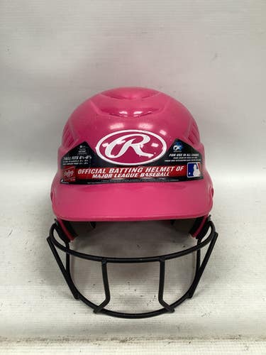 Used Rawlings FTBH Batting Helmet w/Mask Pink XS/S 11851-S000036586