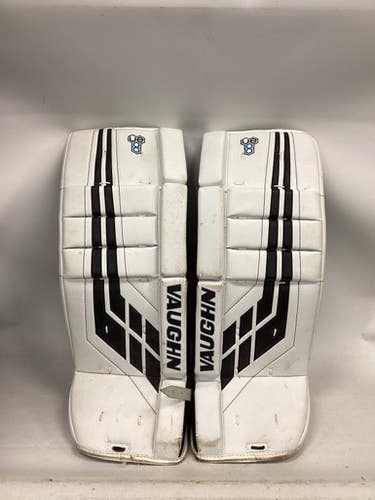 Used Vaughn VELOCITY VE8 Goalie Leg Pads Youth White 24" 11851-S000036579