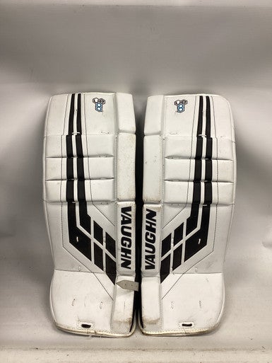 Used Vaughn VELOCITY VE8 Goalie Leg Pads Youth White 24" 11851-S000036579
