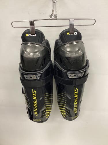 Used Bauer SUPREME S150 Junior Shin Guards Black 11" 11851-S000036567