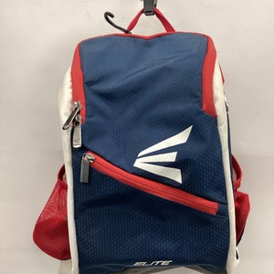 Used Easton ELITE BACKPACK BB/SB Player Backpack White/Red/Navy 11851-S000036706