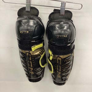 Used CCM AS-V PRO Youth Shin Guards Black 10" 11851-S000036695