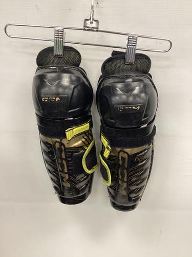 Used CCM AS-V PRO Youth Shin Guards Black 10" 11851-S000036695