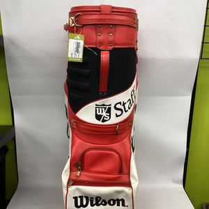 Used Wilson WILSON STAFF BAG Mens Cart Bag White And Red 11851-S000036659
