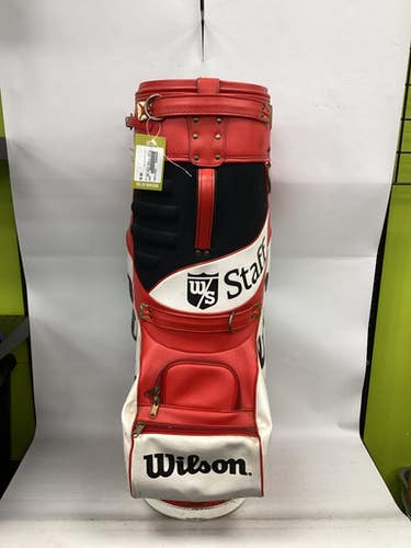 Used Wilson WILSON STAFF BAG Mens Cart Bag White And Red 11851-S000036659