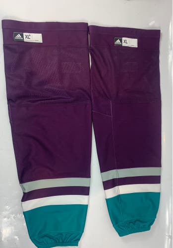30 Anniversary Anaheim Ducks XL and X-LARGE+ Senior Adidas Socks
