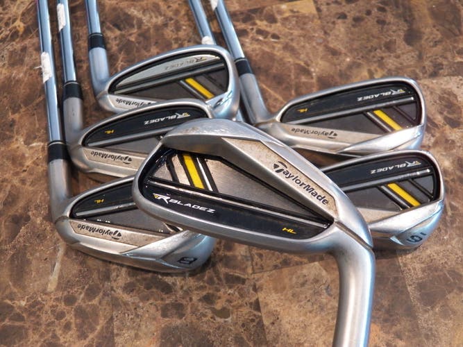 RIGHT HAND TAYLORMADE ROCKETBLADEZ GOLF IRON SET 5-PW STEEL REGULAR +.75