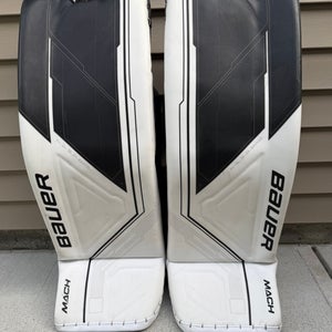 Medium 2024 Bauer MACH Goalie Leg Pads (Used)