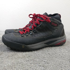 Teva Forge Pro Mid Mens Size 9.5 Hiking Boots Black Red Shoes Lace Up
