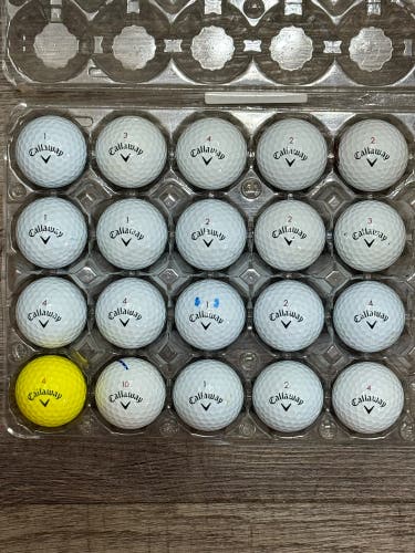20 Callaway Chrome Soft Golf Balls - 5A MINT CONDITION ONLY