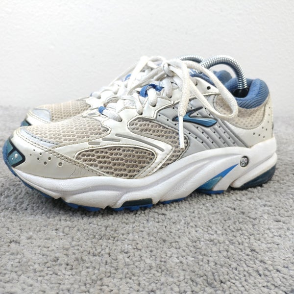Brooks Ariel Womens Size 6 Running Shoes White Blue Sneakers Walking Low Top