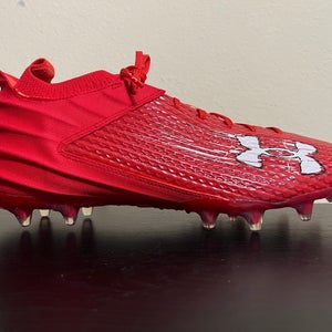 Under Armour Blur Smoke 2.0 MC Football Cleats Men's Size 13 Red Low 3026330-600