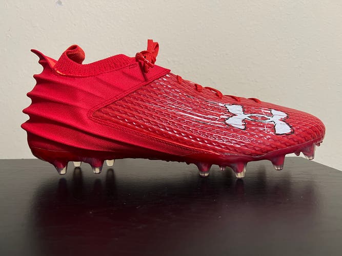Under Armour Blur Smoke 2.0 MC Football Cleats Men's Size 13 Red Low 3026330-600