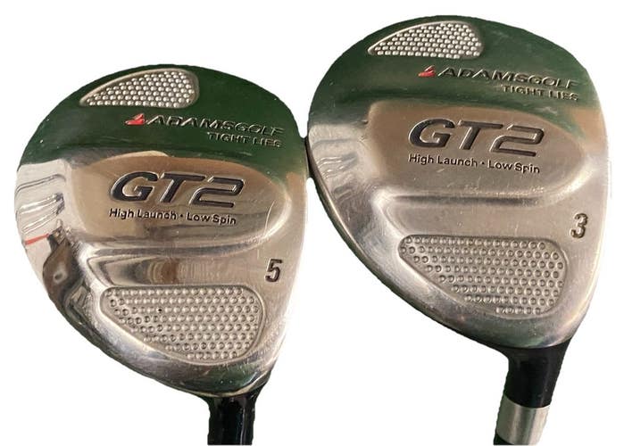 Adams Tight Lies GT2 High Launch Low Spin Fairway Wood Set 3w,5w RH Regular Flex