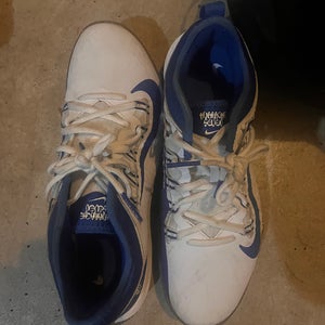 Blue Men's Size M 8.5 (W 9.5) Adult Nike Huarache Shoes (Used)