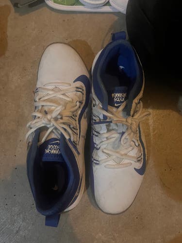 Blue Men's Size M 8.5 (W 9.5) Adult Nike Huarache Shoes (Used)