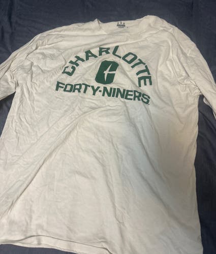 White University of Charlotte Large Men's Champion Shirt (New)