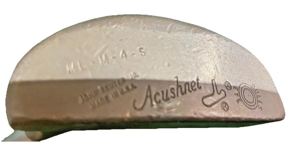 Acushnet Bullseye ML-M-4-S John Reuter Jr. Putter RH Fluted Steel 34" New Grip