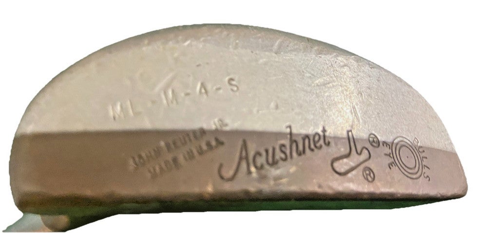 Acushnet Bullseye ML-M-4-S John Reuter Jr. Putter RH Fluted Steel 34" New Grip