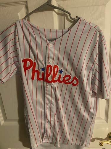 Alec Bohm White Used Youth XL Boys Nike Jersey