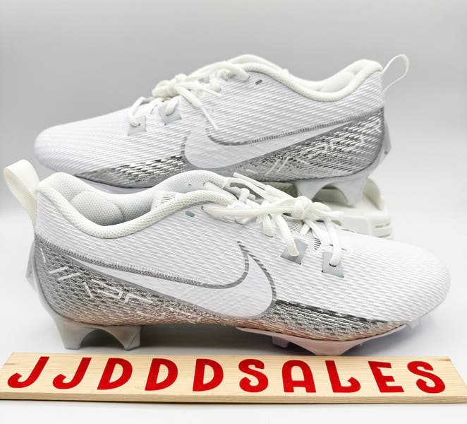 Nike Vapor Edge Speed 360 2 White Silver Football Cleats  display picture 2