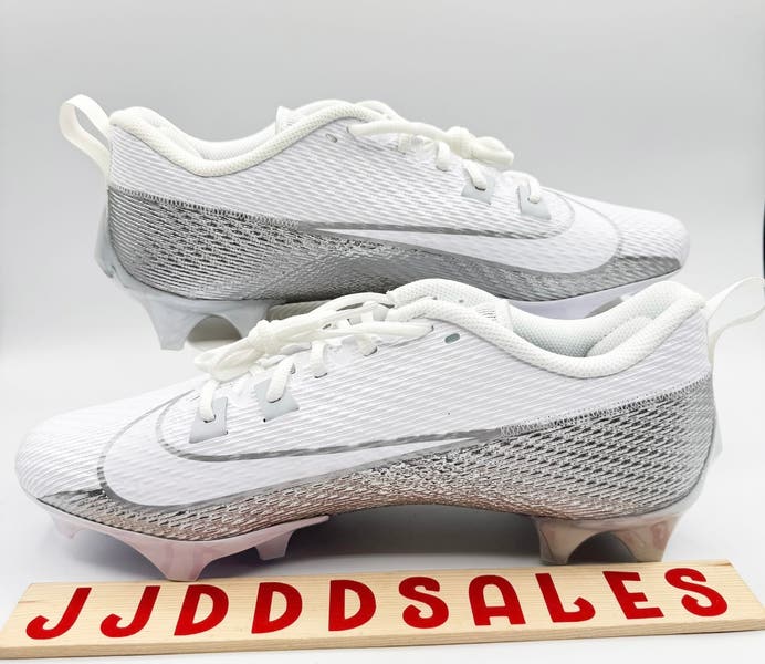 Nike Vapor Edge Speed 360 2 White Silver Football Cleats  display picture 3