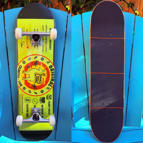 Saucy Lama Logo Complete Skateboard (NEW) 8.0” X 32.25” Team Thunder 148 Trucks