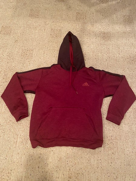 Maroon/Crimson Adidas Sweatshirt Adult L