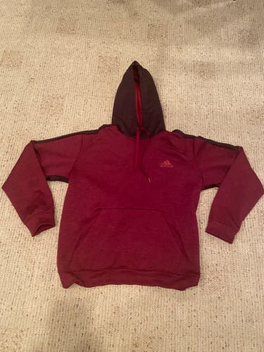 Maroon/Crimson Adidas Sweatshirt Adult L