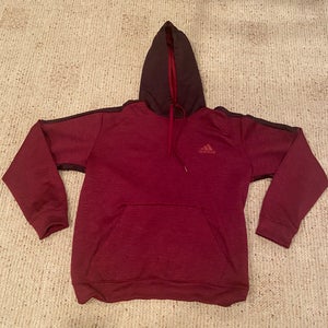Maroon/Crimson Adidas Sweatshirt Adult L