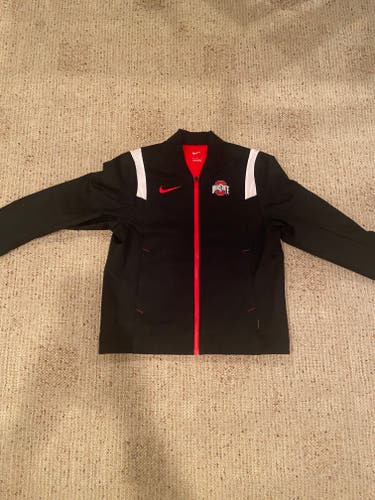 Black Nike Ohio State University Buckeyes Zip-Up Jacket Women's M