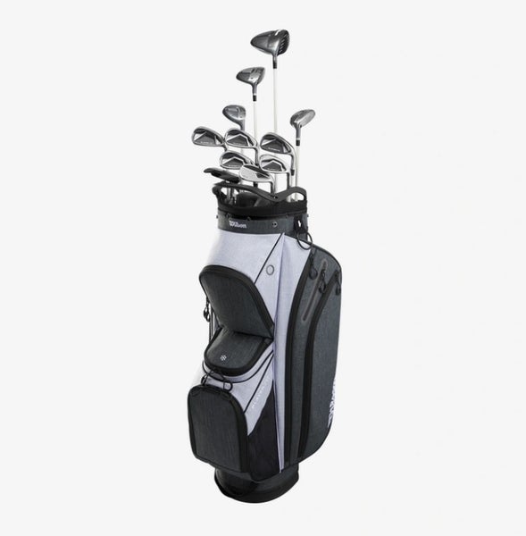 Wilson Playerfit Complete Set (17pc, Women's Cart Bag) Ladies Golf Clubs NEW