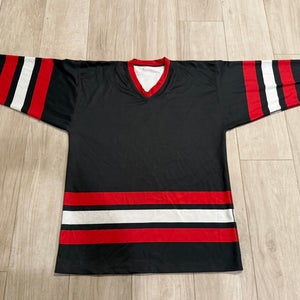 Hockey Jersey - Reversible Sherwood Player Stock (Black/White/Red)