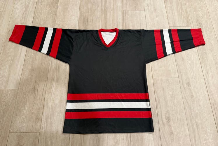 Hockey Jersey - Reversible Sherwood Player Stock (Black/White/Red)