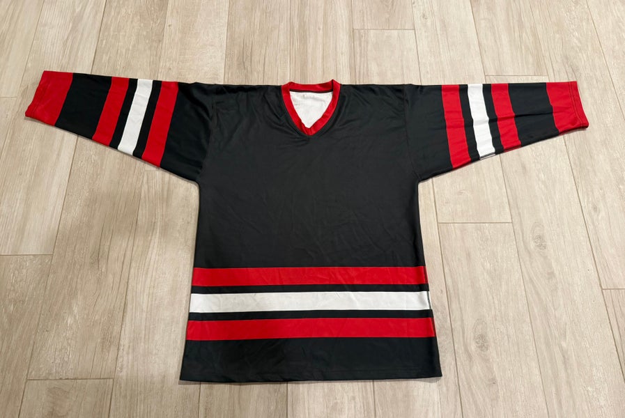 Hockey Jersey - Reversible Sherwood Player Stock (Black/White/Red)