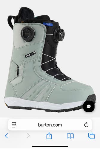 Women's Size M 9.0 (W 10.0) Burton Felix Boa Snowboard Boots (New)