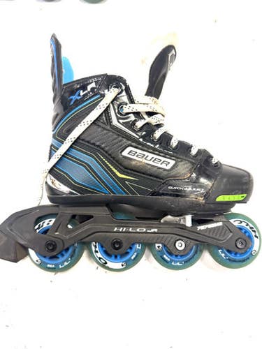 Used Bauer Roller Hockey Skates Black Adjustable 11860-S000296453