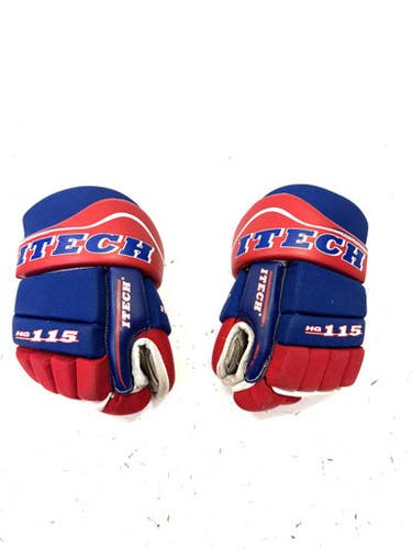 Used Itech 115 Junior Gloves Navy Blue And Red 11" 11860-C000296442