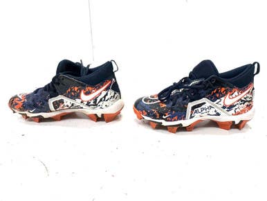 Used Nike Adult FB Cleats Navy Blue And Orange Senior 6 11860-S000296420